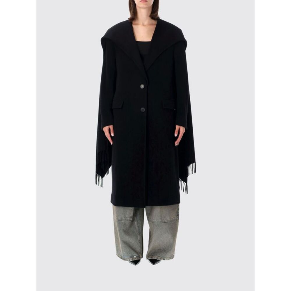 The Attico Coat Woman Black